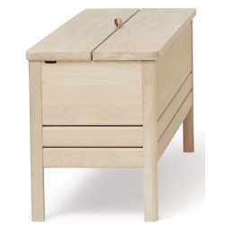 white oiled oak - A Line storage bench n°2137 - Form & Refine