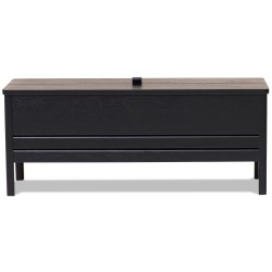 black-stained oak - A Line storage bench n°2136 - Form & Refine