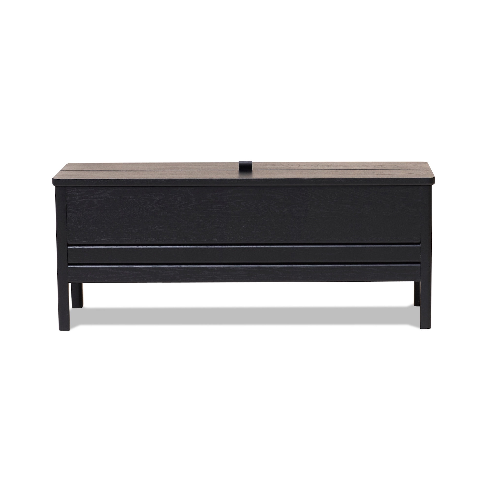 black-stained oak - A Line storage bench n°2136 - Form & Refine