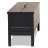 black-stained oak - A Line storage bench n°2136 - Form & Refine