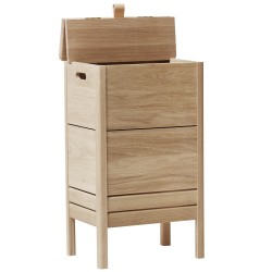 A Line Laundry box - White oiled oak - Form & Refine