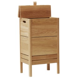 A Line Laundry box - Oiled oak - Form & Refine