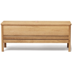 Oiled oak - A Line storage bench n°2135 - Form & Refine