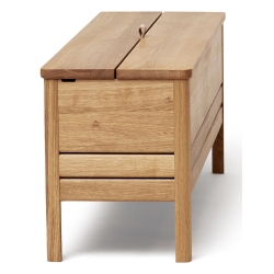 Oiled oak - A Line storage bench n°2135 - Form & Refine