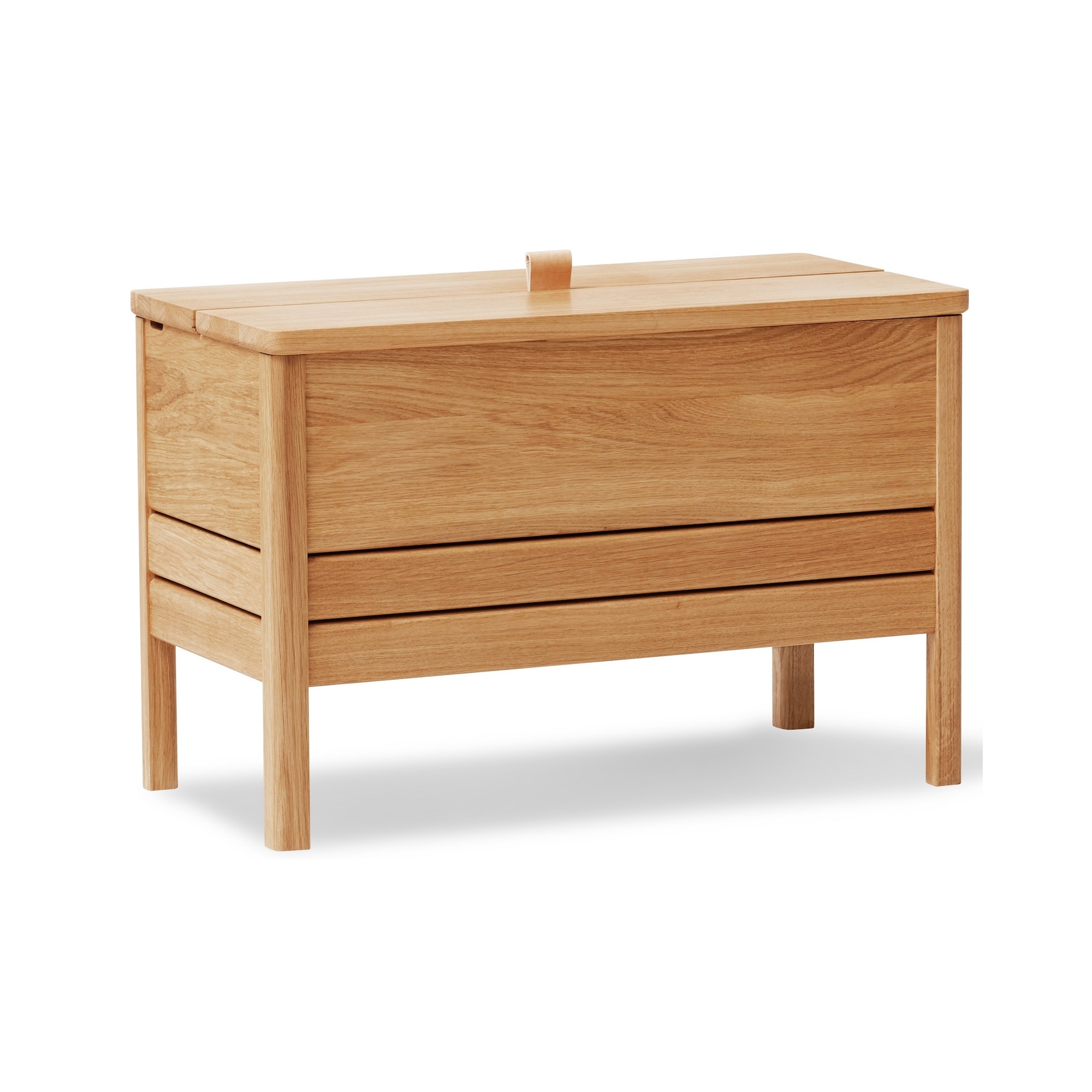 Oiled oak - A Line storage bench n°2130 - Form & Refine