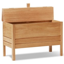 Oiled oak - A Line storage bench n°2130 - Form & Refine