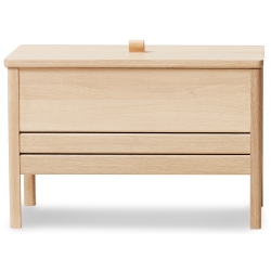 White oiled oak - A Line storage bench n°2131 - Form & Refine