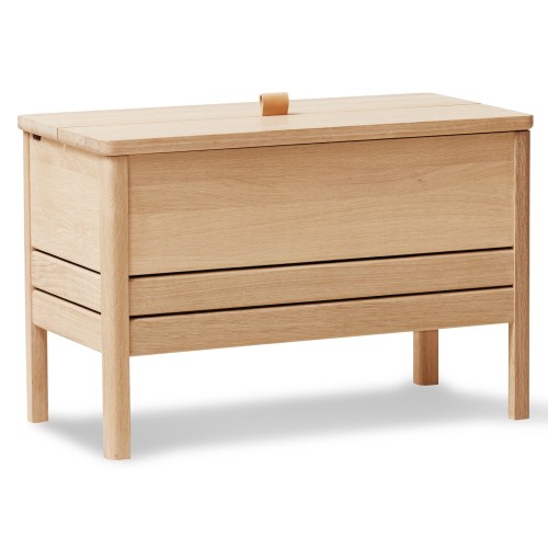 White oiled oak - A Line storage bench n°2131 - Form & Refine