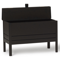 Black stained oak - A Line storage bench n°2132 - Form & Refine