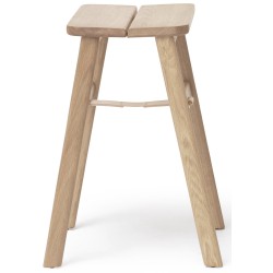 chêne huilé blanchi - tabouret Angle pliable - Form & Refine