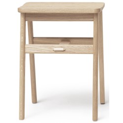 White oiled oak - Angle Foldable Stool - Form & Refine