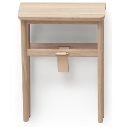 chêne huilé blanchi - tabouret Angle pliable - Form & Refine