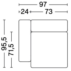 1064FS - Mags Low Armrest - HAY modular sofa - HAY