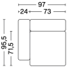 1064FS - Mags Low Armrest - canapé modulable HAY - HAY