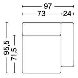 1065FS - Mags Low Armrest - canapé modulable HAY - HAY