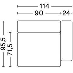 1965FS - Mags Low Armrest - canapé modulable HAY - HAY