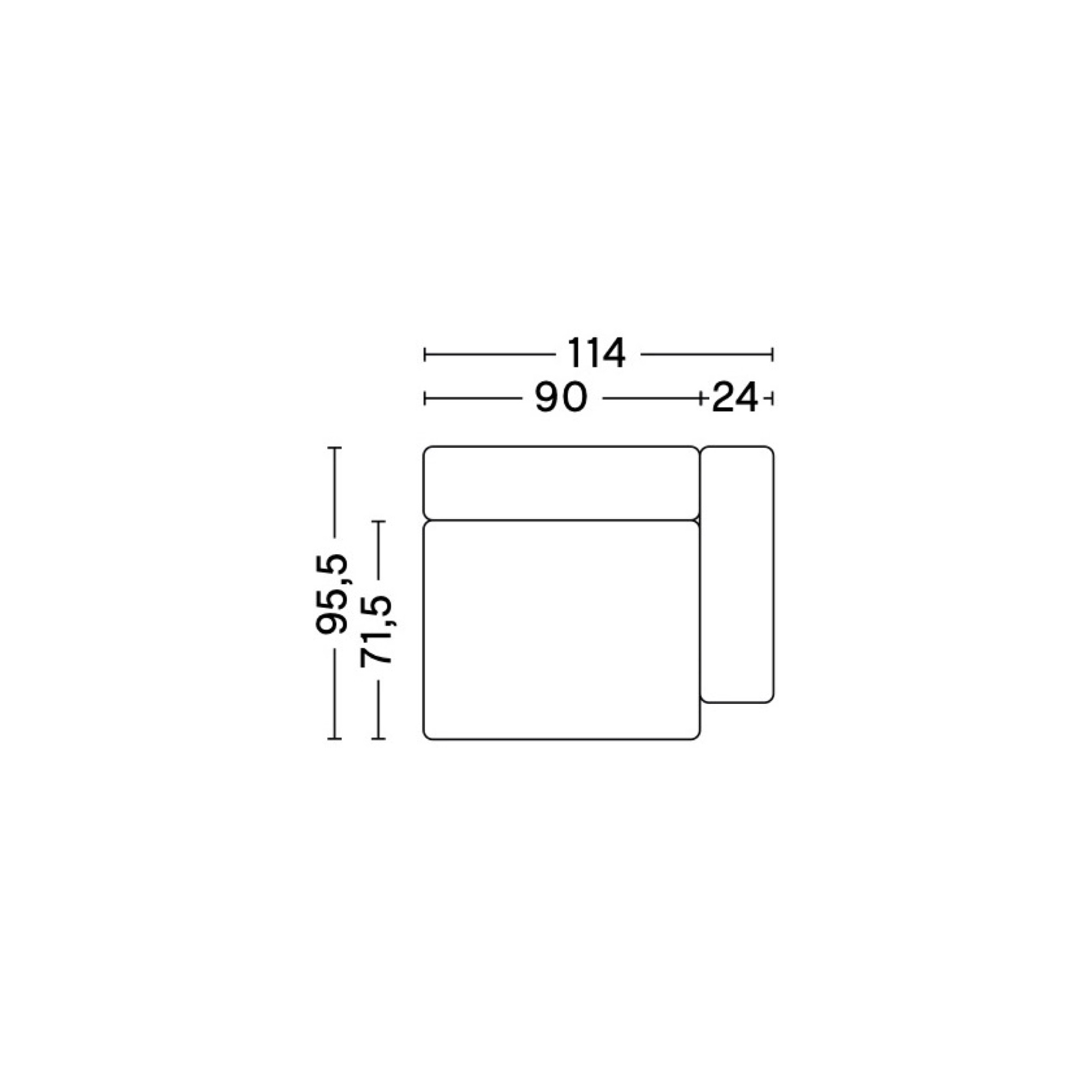 1965FS - Mags Low Armrest - canapé modulable HAY - HAY