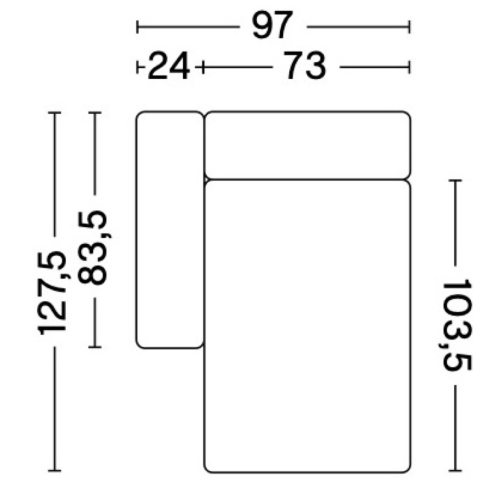 8164FS - Mags Low Armrest - canapé modulable HAY - HAY