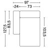 8164FS - Mags Low Armrest - canapé modulable HAY - HAY