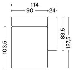 8165FS - Mags Low Armrest - canapé modulable HAY - HAY