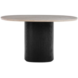 Dinin table Ovata - Black stained oak - Wendelbo