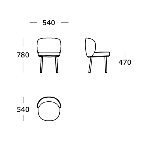 Chaise Ovata - Wendelbo