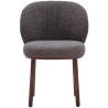 Dining chair Ovata - Bossa fabric 12 / Dark brown stained oak - Wendelbo