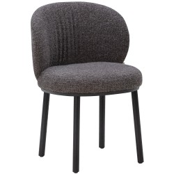 Chaise Ovata - Tissu Bossa 12 / Chêne teinté noir - Wendelbo