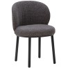 Dining chair Ovata - Bossa fabric 12 / Black stained oak - Wendelbo