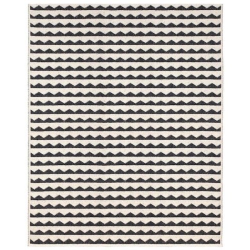 black - 150x200cm - Gittan - plastic rug