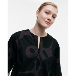 - Marimekko Ruudukko Unikko cotton sateen top 990