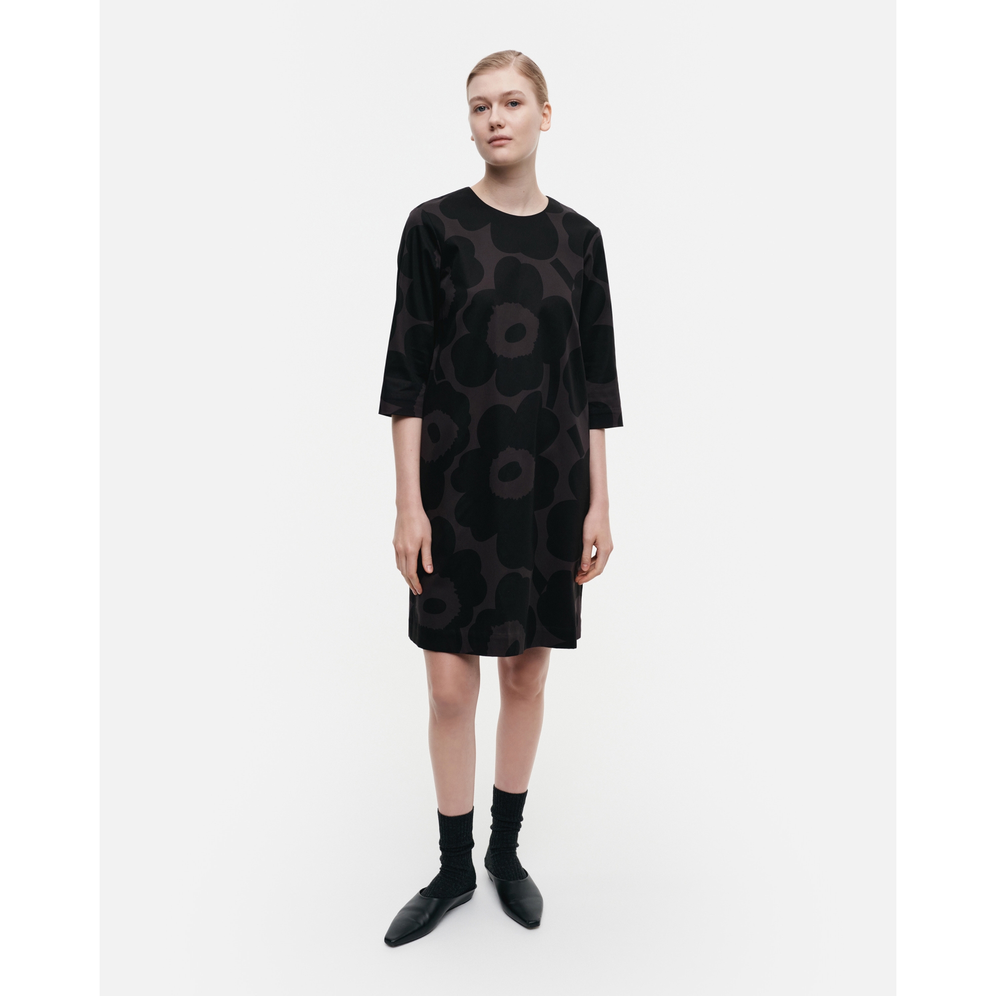 - Marimekko Ruusuke Unikko cotton sateen dress 990