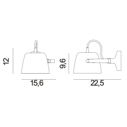 Applique Tub - Blanc - Normann Copenhagen