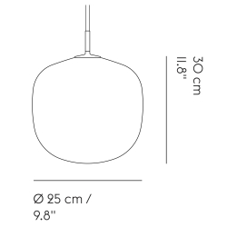 Muuto – Rime pendant Ø25 cm, deep red