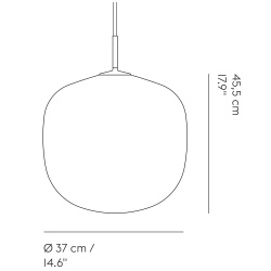 Muuto – Rime pendant Ø37 cm, deep red