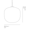 Muuto – Rime pendant Ø45 cm, deep red