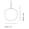 Muuto – Rime pendant Ø18 cm, white