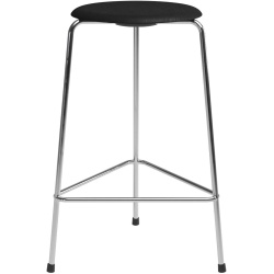 Tabouret High Dot Counter, 3 pieds – Frêne noir / Chrome - Fritz Hansen