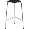 Tabouret High Dot Counter, 3 pieds – Frêne noir / Chrome - Fritz Hansen