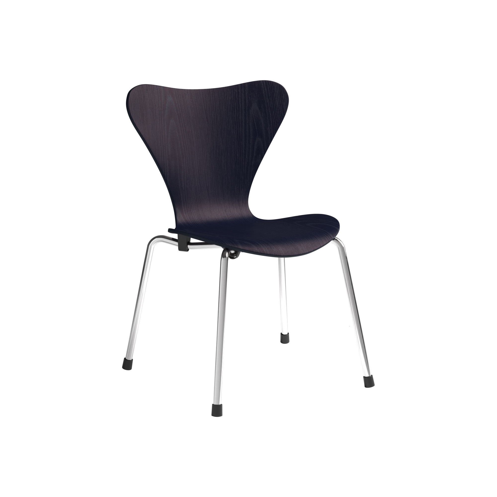 Serie 7 Children's Chair – Midnight blue / Chrome - Fritz Hansen