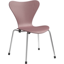 Serie 7 Children's Chair – Wild Rose / Chrome - Fritz Hansen