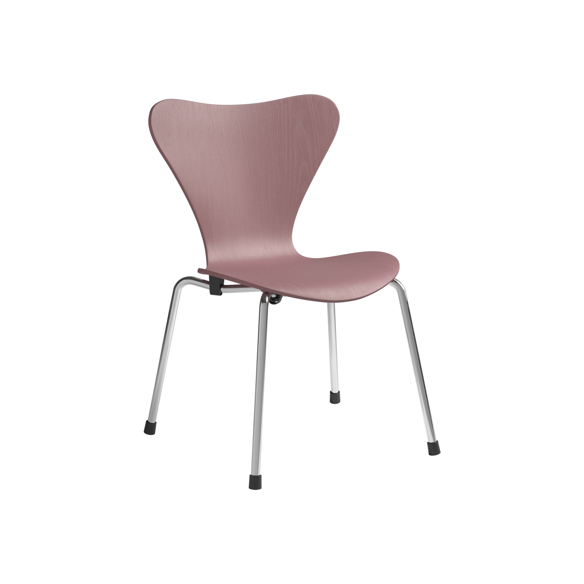 Serie 7 Children's Chair – Wild Rose / Chrome - Fritz Hansen