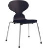 Chaise Fourmi pour enfant – Midnight blue / Chrome - Fritz Hansen