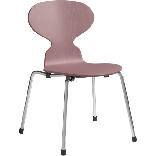 Ant Children's Chair – Wild Rose / Chrome - Fritz Hansen