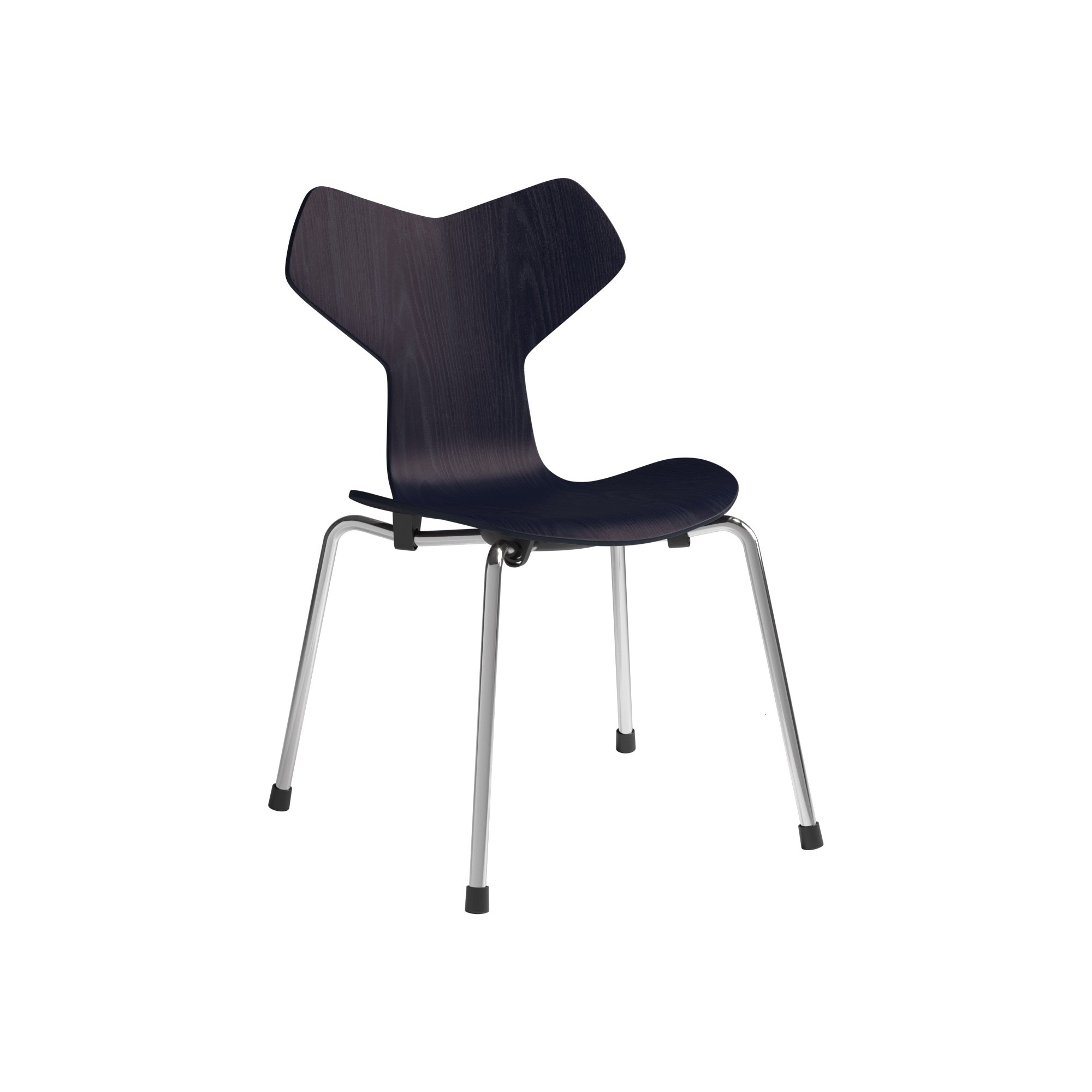 Chaise Grand Prix pour enfant – Midnight Blue / Chrome - Fritz Hansen