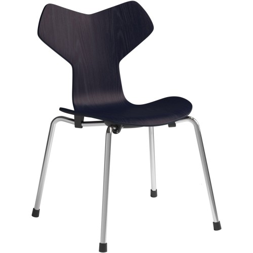 Grand Prix Children's Chair – Midnight Blue / Chrome - Fritz Hansen