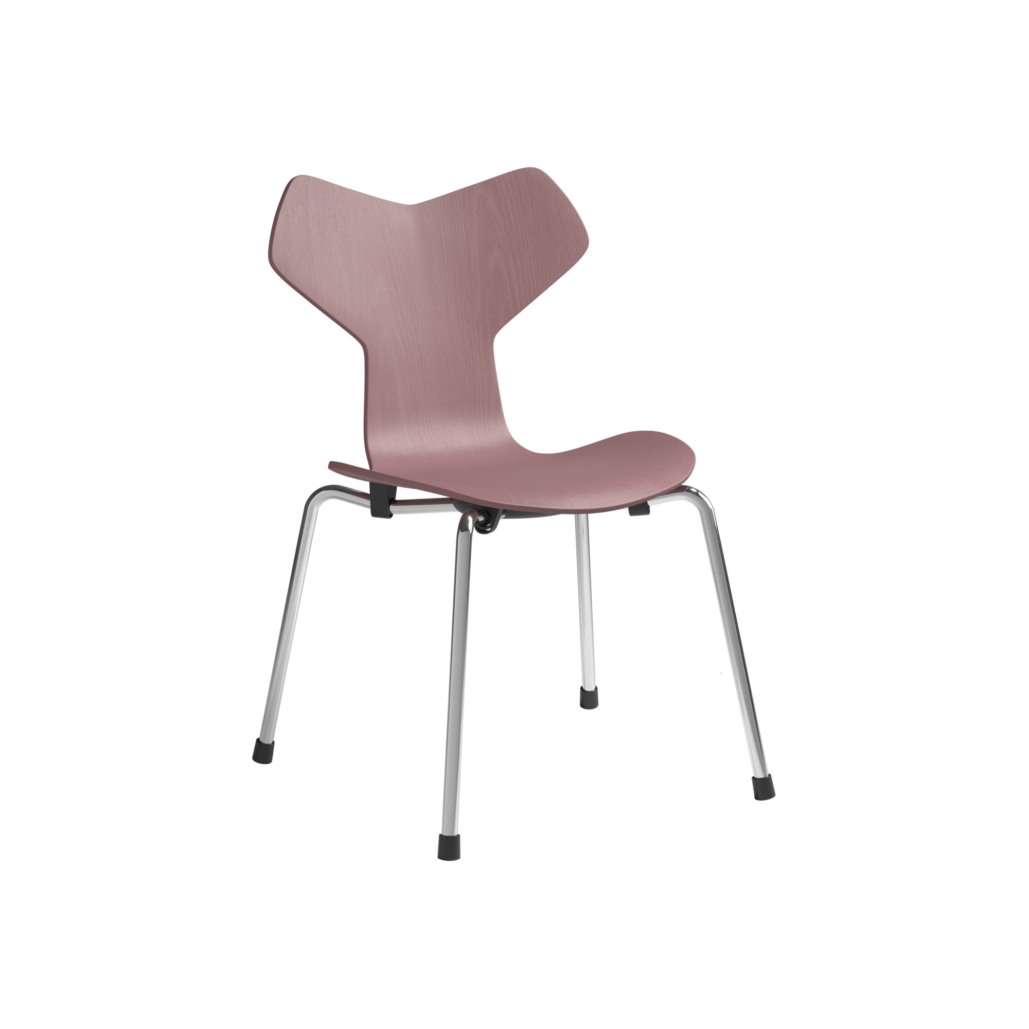 Grand Prix Children's Chair – Wild Rose  / Chrome - Fritz Hansen