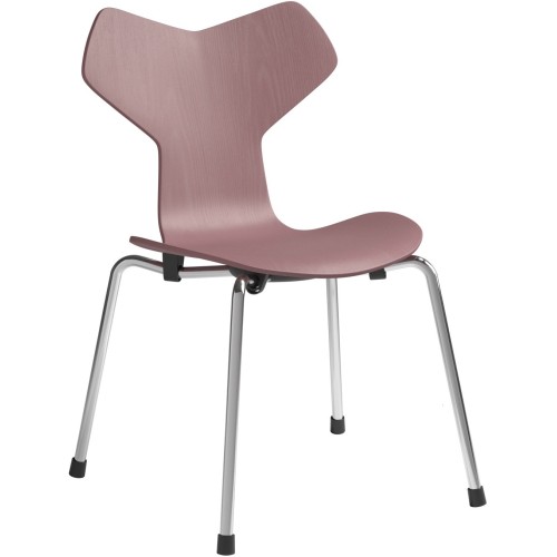 Grand Prix Children's Chair – Wild Rose  / Chrome - Fritz Hansen