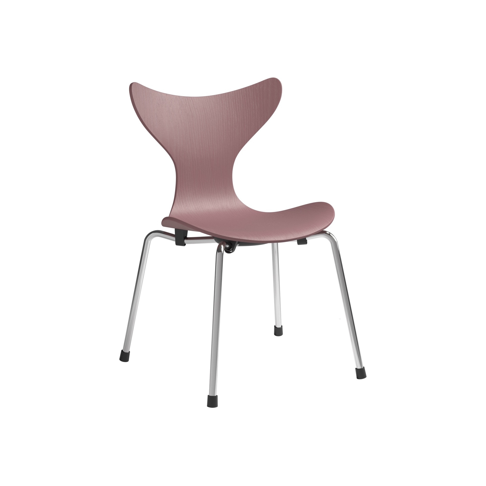 Chaise Lily pour enfant – Wild Rose / Chrome - Fritz Hansen