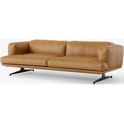 Sofa INLAND AV23 – Noble Cognac leather +  Warm Black base - &Tradition